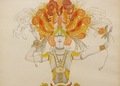 Lev Bakst. Firebird costume sketch for I. Stravinsky's ballet Firebird. 1922