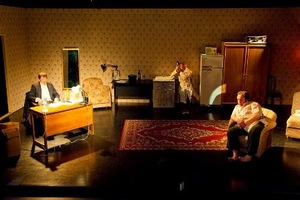 Scene from the performance “Intimacy” (dir. Artūras Areima). VDU theatre. Photo by Jonas Petronis