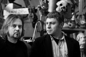 Režisierius Oskaras Koršunovas ir rašytojas, dramaturgas Marius Ivaškevičius. Dmitrijaus Matvejevo nuotr.