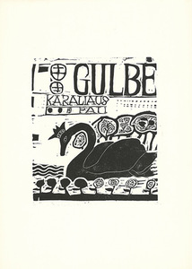Viktoras Petravičius. Iliustracija pasakai „Gulbė karaliaus pati“. 1937. Linoraižinys Viktoras Petravičius. Iliustracija pasakai „Gulbė karaliaus pati“. 1937. Linoraižinys
