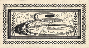 Petras Rimša. Inicialinė raidė. Iki 1912. Popierius, tušas Petras Rimša. Inicialinė raidė. Iki 1912. Popierius, tušas