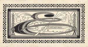 Petras Rimša. Inicialinė raidė. Iki 1912. Popierius, tušas Petras Rimša. Inicialinė raidė. Iki 1912. Popierius, tušas