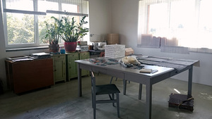 At the A. Liškauskienė's studio At the A. Liškauskienė's studio