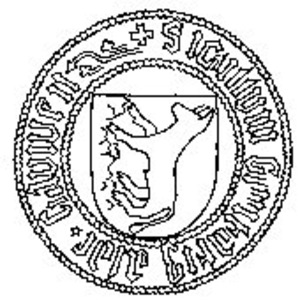 Senojo Kauno miesto antspaudas, 1400 m., Gdansko miesto archyvas, Lenkija