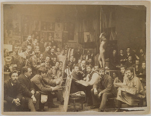 Edmond Bénard, „l'Académie Julian“, 1890 m., Nacionalinė Prancūzijos biblioteka, Paryžius Edmond Bénard, „l'Académie Julian“, 1890 m., Nacionalinė Prancūzijos biblioteka, Paryžius