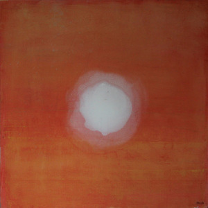 S. Paliukas. „Debesys I“, 2014. Drobė, aliejus, 140 x 140