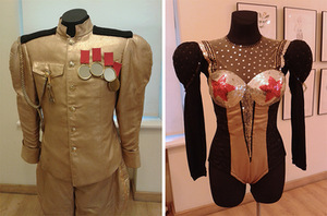 Costumes for Jacques Offenbach's operetta Beautiful Elena. Kaunas State Musical Theatre. Director L. M. Zaikauskas. 1989 Costumes for Jacques Offenbach's operetta Beautiful Elena. Kaunas State Musical Theatre. Director L. M. Zaikauskas. 1989