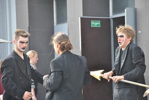 Teatro grupės „2gnas“ pasirodymas. M. Munderzbakaitės nuotr.