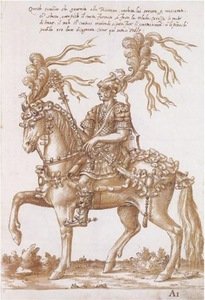 Riteris „Alla Romana“, 1554 m., Viktorijos ir Alberto muziejus, Londonas, Didžioji Britanija