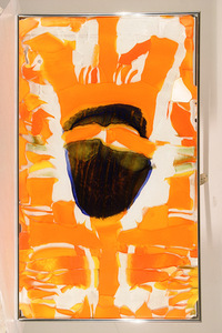 Glass plates from the series Masks, 2005.