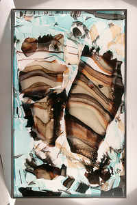 Glass plates from the series Masks, 2005.