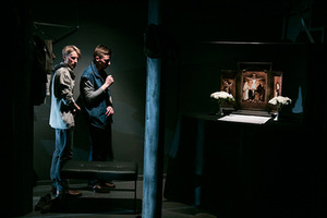 Spektaklio „Akmenys jo kišenėse“ fragmentas Spektaklio „Akmenys jo kišenėse“ fragmentas