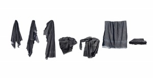 7 DAYS, 2007. Sandpaper, sewing, cutting, original technique. Photo by Renata Vinckevičiūtė. 7 DAYS, 2007. Sandpaper, sewing, cutting, original technique. Photo by Renata Vinckevičiūtė.