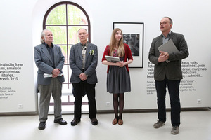 Opening of A. Sutkus exhibition "Lithuanian People." T. Pabedinskas photo