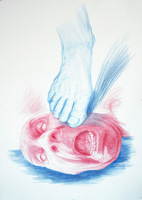 Rimvydas Mulevičius. „Fama (gandas) I“, piešinys Rimvydas Mulevičius. „Fama (gandas) I“, piešinys