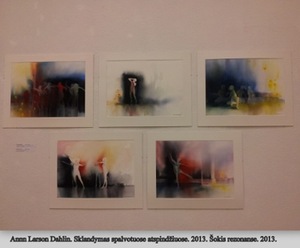 Annn Larson Dahlin "Gliding in Colourful Reflections". 2013. "Dance in Reflections". 2013.