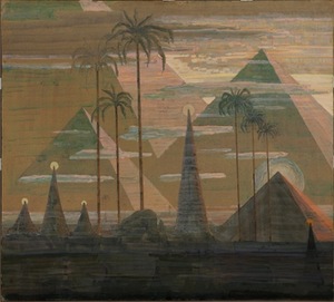 M. K. Čiurlionis “Andante”, 1909. From the cycle Sonata VII (Sonata of Pyramids), M.K. Čiurlionis National Museum, Kaunas, Lithuania. M. K. Čiurlionis “Andante”, 1909. From the cycle Sonata VII (Sonata of Pyramids), M.K. Čiurlionis National Museum, Kaunas, Lithuania.