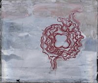 ABOUT TEA DRINKING. 2003, 100x119, tin, oil.