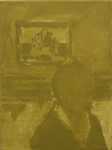 "Selfie with a Famous Painting" (2012 09 26 (5 days to leaving)) (linen, oil, 18 x 24 cm, 2014) "Selfie with a Famous Painting" (2012 09 26 (5 days to leaving)) (linen, oil, 18 x 24 cm, 2014)