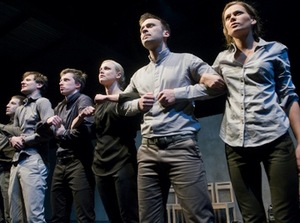 Jānis Balodis, Goda Dapšytė "Barricades" (dir. Valters Sīlis). Photo by D.Matvejev, LNDT