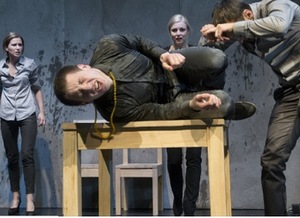 Jānis Balodis, Goda Dapšytė "Barricades" (dir. Valters Sīlis). Photo by D.Matvejev, LNDT