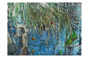 A. Barzdukaitė – Vaitkūnienė. “Watermill”, 2013, canvas, oil, enamel, 140x120 A. Barzdukaitė – Vaitkūnienė. “Watermill”, 2013, canvas, oil, enamel, 140x120