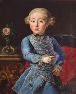 Než. aut. „Berniukas su rože“, XVIII a. II pus. Žemaičių muziejus „Alka“, Telšiai. Než. aut. „Berniukas su rože“, XVIII a. II pus. Žemaičių muziejus „Alka“, Telšiai.