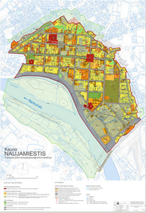 Kauno Naujamiesčio tvarkymo plano koncepcijos pagrindinis brėžinys. Iš Kpd.lt archyvo Kauno Naujamiesčio tvarkymo plano koncepcijos pagrindinis brėžinys. Iš Kpd.lt archyvo