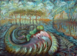 E. Darulis. „Gimstantys kaimo mėšlynuose“, 2014 m. Iš asmeninio E. Darulio archyvo