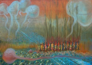 E. Darulis. "Souls or the Jorė of spermatozoons", 2014 from a personal E. Darulis archive E. Darulis. "Souls or the Jorė of spermatozoons", 2014 from a personal E. Darulis archive