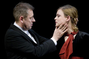 Toma Vaškevičiūtė and Arūnas Sakalauskas in the play "Uncle Vania" (Director E.Lacascade). Photo from LNDT archive Toma Vaškevičiūtė and Arūnas Sakalauskas in the play "Uncle Vania" (Director E.Lacascade). Photo from LNDT archive