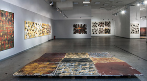 Fragments of E. Varkulevičius-Varkalis' exhibition. Rymantas Penkauskas' photo. Fragments of E. Varkulevičius-Varkalis' exhibition. Rymantas Penkauskas' photo.