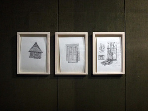 P. Lincevičius' exhibition-project Land at the Vincas Mykolaitis-Putinas Memorial Museum. Author's photograph. P. Lincevičius' exhibition-project Land at the Vincas Mykolaitis-Putinas Memorial Museum. Author's photograph.