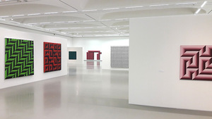 K. Varnelio parodos „Optika ir struktūros“ NDG ekspozicijos fragmentas K. Varnelio parodos „Optika ir struktūros“ NDG ekspozicijos fragmentas