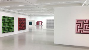 K. Varnelio parodos „Optika ir struktūros“ NDG ekspozicijos fragmentas K. Varnelio parodos „Optika ir struktūros“ NDG ekspozicijos fragmentas