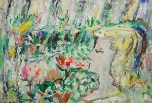 A. Galdikas. 'Composition with Woman's Profile' (1951). Photo from Kunstkamera.lt A. Galdikas. 'Composition with Woman's Profile' (1951). Photo from Kunstkamera.lt