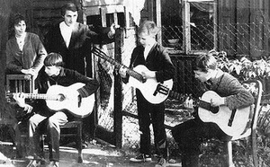The band Gintarėliai in a concert at their home, about 1963 The band Gintarėliai in a concert at their home, about 1963