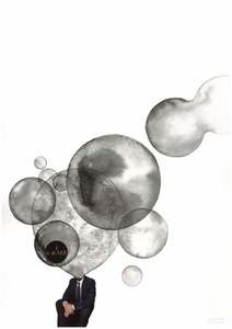 Greta Grendaitė. Iš serijos FLORA & FAUNA (12). Tušas, koliažas, 2013 Greta Grendaitė. Iš serijos FLORA & FAUNA (12). Tušas, koliažas, 2013