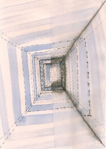 Greta Grendaitė. From the series GENDER OF CONSCIOUSNESS. STORIES & SENSES (3). Ink, aquarelle, 2009-2013