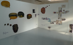 Greta Grendaitė & Rita Marhaug. Fragment of the exhibition BEFORE THE EXPLOSION (Bristol, England), 2009