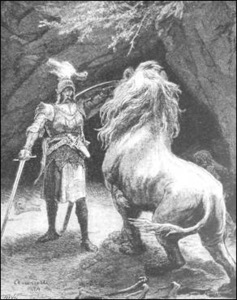 E. M. Andriolio iliustracija V. Hugo poemų rinkiniui „Amžių legenda“, 1884 m. E. M. Andriolio iliustracija V. Hugo poemų rinkiniui „Amžių legenda“, 1884 m.