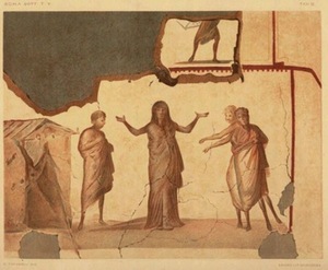 Dž. B. de Rossi, „Danielius gina Suzaną teisme“, Roma Sotterranea, V t., 1880 m.