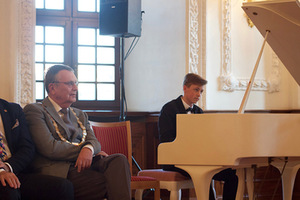 Kaunas Jazz Festival founder and artistic director Jonas Jučas during the opening event of the festival