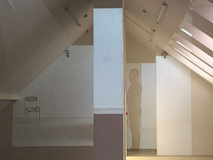 Fragment of A. Žalpys exhibition "Stories. The Man. (Biography Never Written)." Photo by A. Žalpys