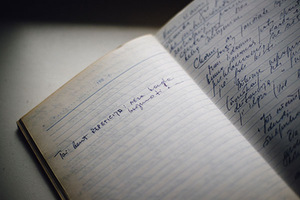 V. Savičiūnaitė theatrological notes. L. Japertaitė' photo V. Savičiūnaitė theatrological notes. L. Japertaitė' photo