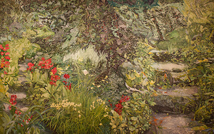 Ivona Juric. "Two trails." Oil on canvas, 140x220, 2014 Ivona Juric. "Two trails." Oil on canvas, 140x220, 2014