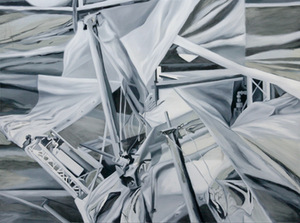 Jūratė Jarulytė. Neracionalūs pjūviai I (2), 2012. Dr. al., 150x200 cm. Jūratė Jarulytė. Neracionalūs pjūviai I (2), 2012. Dr. al., 150x200 cm.
