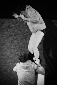 V.Sodeika performs Serhiy Zhadan. "Together", dir. Artūras Areima (National Kaunas Drama Theatre). Photo by Donatas Stankevičius V.Sodeika performs Serhiy Zhadan. "Together", dir. Artūras Areima (National Kaunas Drama Theatre). Photo by Donatas Stankevičius