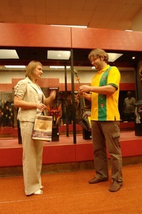 Director of the Devils’ Museum and author of masks T. Gutauskas. Photo by A.Masiokaitė Director of the Devils’ Museum and author of masks T. Gutauskas. Photo by A.Masiokaitė