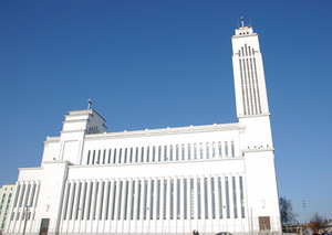 Kaunas Christ's Resurrection Church (Žemaičių str. 31a). Architect K. Reisonas, 1933-1940. S. Knezekytė' photo from kaunoarkivyskupija.lt Kaunas Christ's Resurrection Church (Žemaičių str. 31a). Architect K. Reisonas, 1933-1940. S. Knezekytė' photo from kaunoarkivyskupija.lt